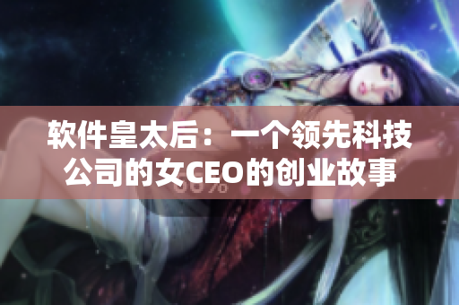 軟件皇太后：一個(gè)領(lǐng)先科技公司的女CEO的創(chuàng)業(yè)故事