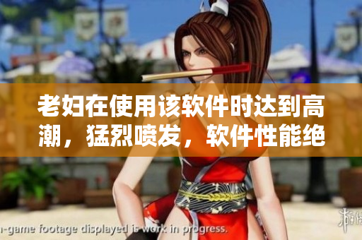 老婦在使用該軟件時(shí)達(dá)到高潮，猛烈噴發(fā)，軟件性能絕佳