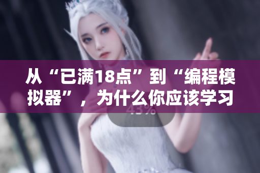 從“已滿18點”到“編程模擬器”，為什么你應(yīng)該學(xué)習軟件編程？