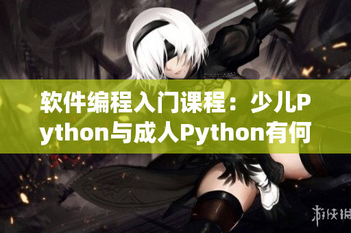 軟件編程入門課程：少兒Python與成人Python有何不同？