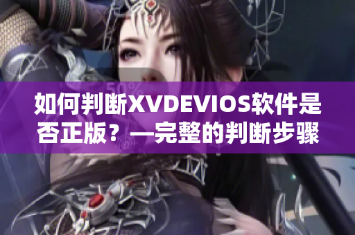 如何判斷XVDEVIOS軟件是否正版？—完整的判斷步驟與建議