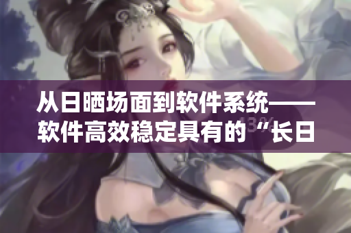 從日曬場面到軟件系統(tǒng)——軟件高效穩(wěn)定具有的“長日光陰”特質