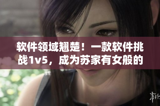 軟件領(lǐng)域翹楚！一款軟件挑戰(zhàn)1v5，成為蘇家有女般的佳話