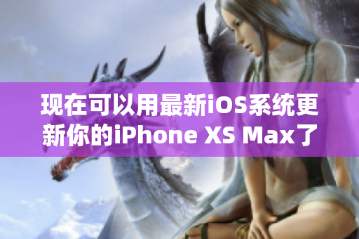 現(xiàn)在可以用最新iOS系統(tǒng)更新你的iPhone XS Max了！