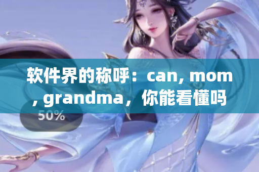 軟件界的稱呼：can, mom, grandma，你能看懂嗎？