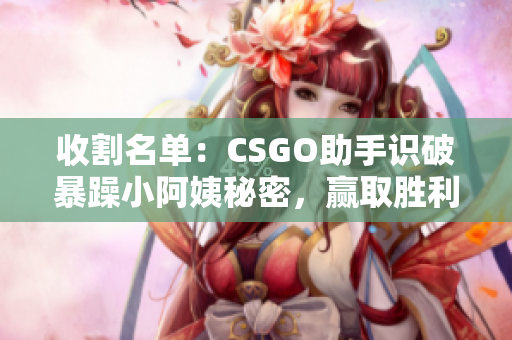 收割名單：CSGO助手識(shí)破暴躁小阿姨秘密，贏取勝利利器！