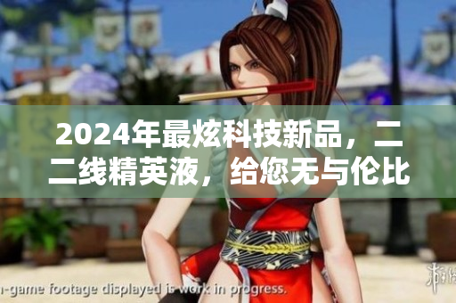 2024年最炫科技新品，二二線精英液，給您無(wú)與倫比的軟件體驗(yàn)！