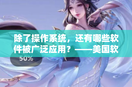 除了操作系統(tǒng)，還有哪些軟件被廣泛應(yīng)用？——美國軟件應(yīng)用現(xiàn)狀